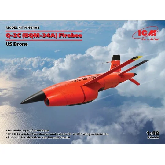 Q-2C (BQM-34A) Firebee, US Drone (2 airplanes and pilons) (100% new... Q-2C (BQM-34A) Firebee, US Drone (2 airplanes and pilons) (100% new...