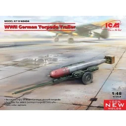 WWII German Torpedo Trailer (100% new molds), 1/48 - ICM 48404