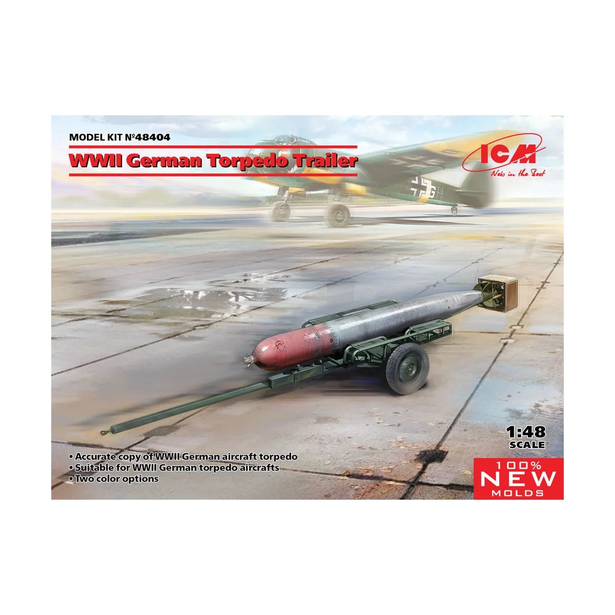 WWII German Torpedo Trailer (100% new molds) - ICM 48404