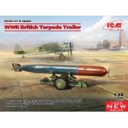 WWII British Torpedo Trailer (100% new molds), 1/48 - ICM 48405