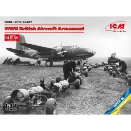 WWII British Aircraft Armament (100% new molds), 1/48 - ICM 48407