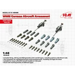 WWII German Aircraft Armament (100% new molds), 1/48 - ICM 48408