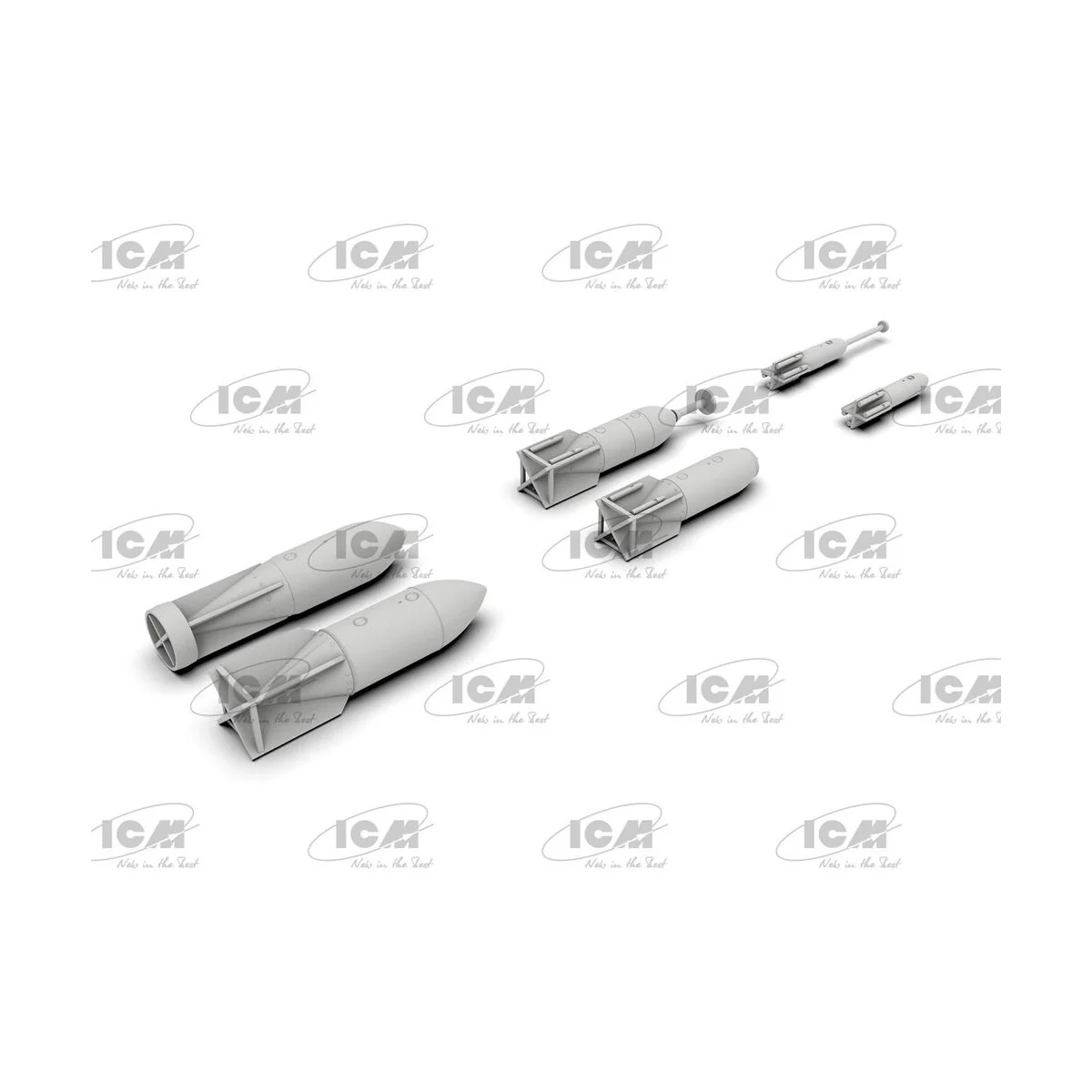 WWII German Aircraft Armament (100% new molds), 1/48 - ICM 48408 WWII German Aircraft Armament (100% new molds), 1/48 - ICM 48408