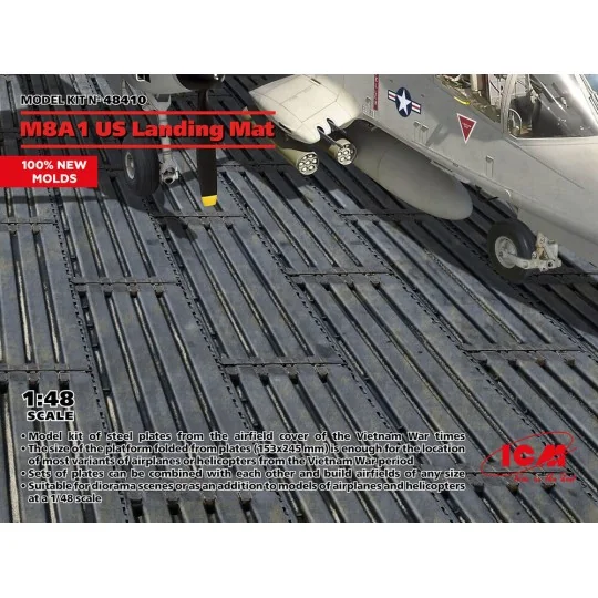 M8A1 US Landing Mat (153x245 mm) (100% new molds) - ICM 48410
