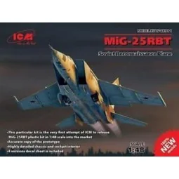 MiG-25 RBT, Soviet Reconnaissance Plane (100% new molds), 1/48 - IC...