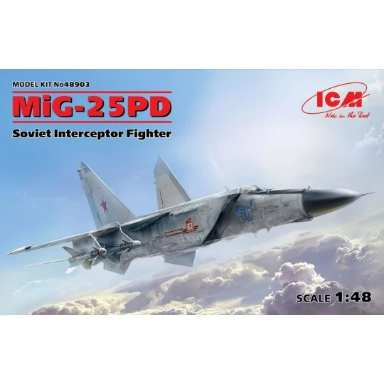 MiG-25 PD, Soviet Interceptor Fighter, 1/48 - ICM 48903