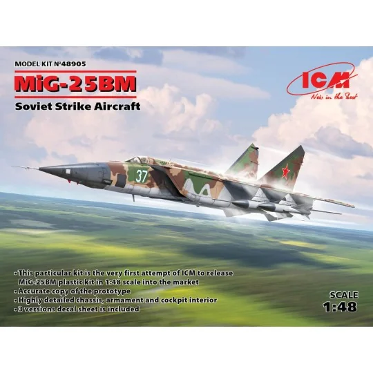 MiG-25 BM, Soviet Strike Aircraft, 1/48 - ICM 48905