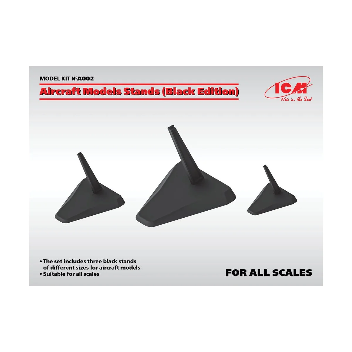 Aircraft Models Stands (Black Edition)(for 1:144, 1:72, 1:48 und 1:...