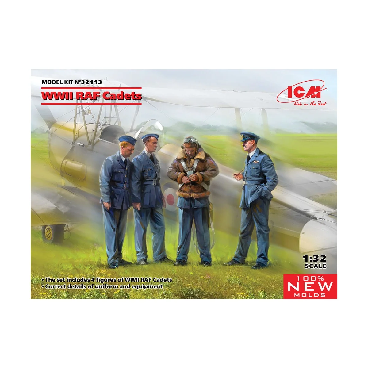 WWII RAF Cadets (100% new molds), 1/32 - ICM 32113