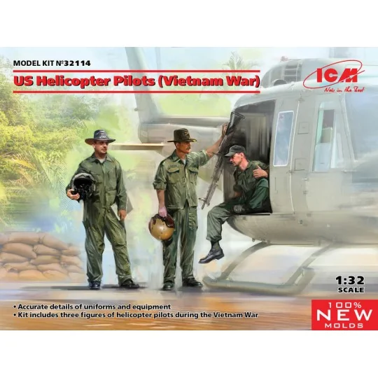 US Helicopter Pilots (Vietnam War) (100% new molds) - ICM 32114