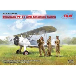 Stearman PT-17 with American Cadets, 1/32 - ICM 32051