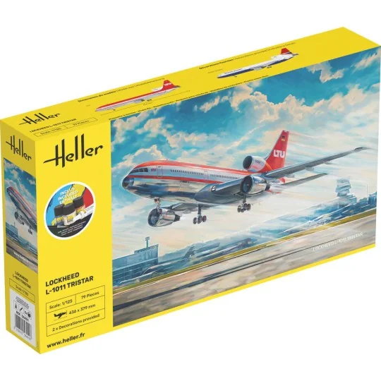 STARTER KIT Lockheed L-1011 Tristar, 1/125 - Heller 56451 STARTER KIT Lockheed L-1011 Tristar, 1/125 - Heller 56451