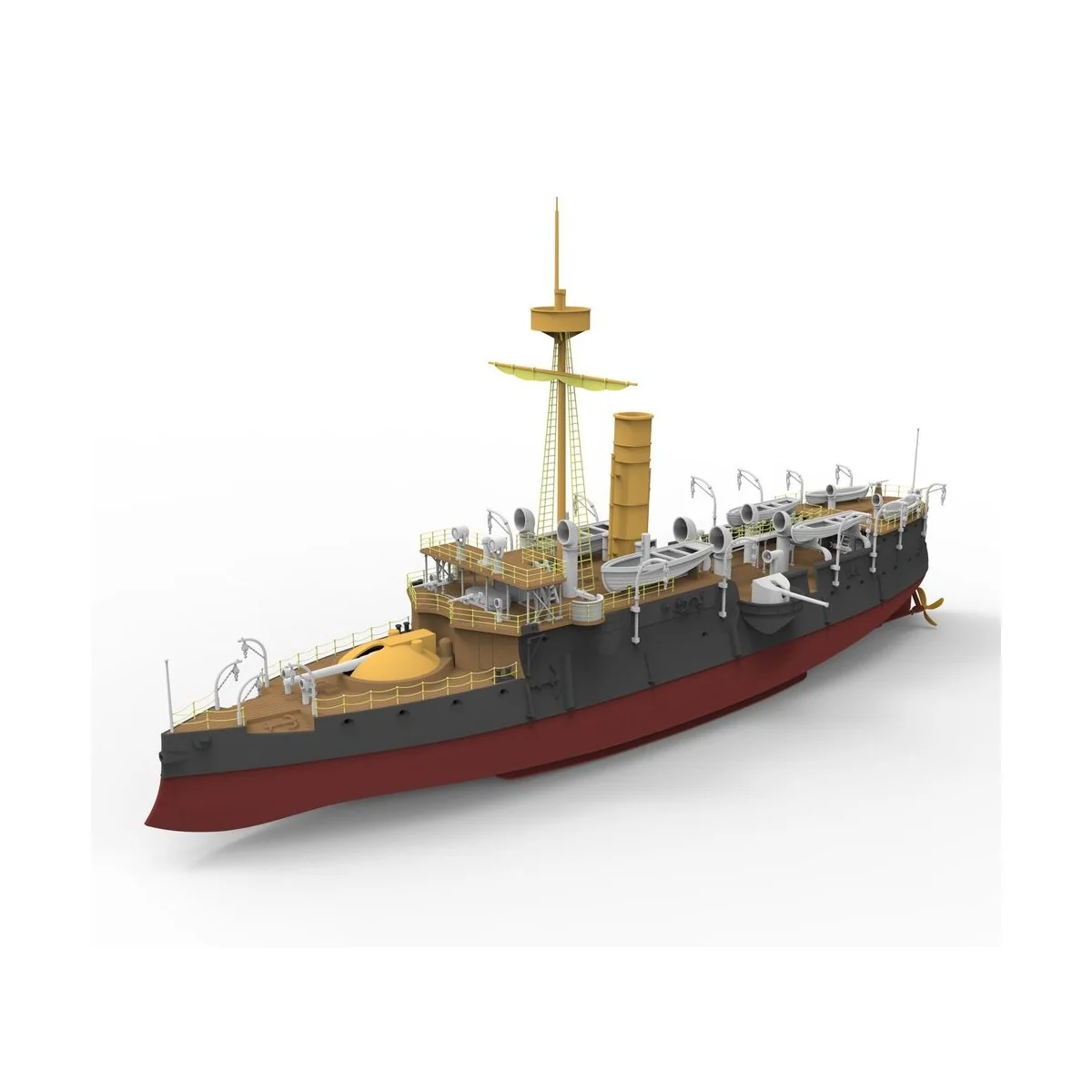 Imperial Chinese Navy Peiyang Squadron Ping Yuen, 1/144 - Bronco Mo...