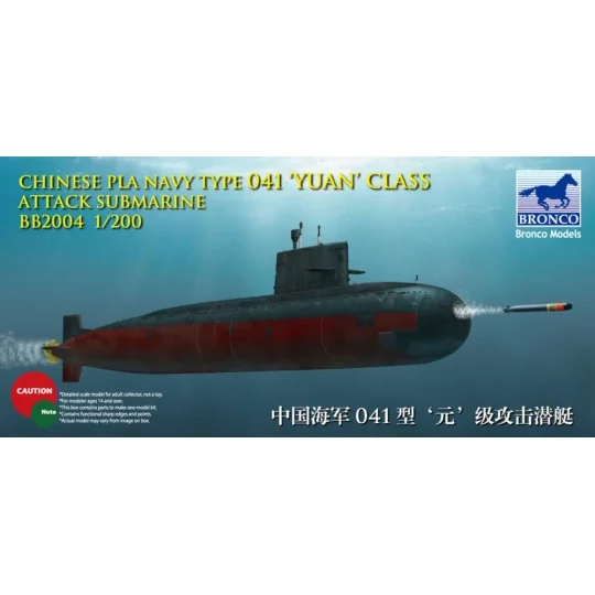Chinese PLA Navy Yuan Class Attack Subm Submarine - Bronco Models B...