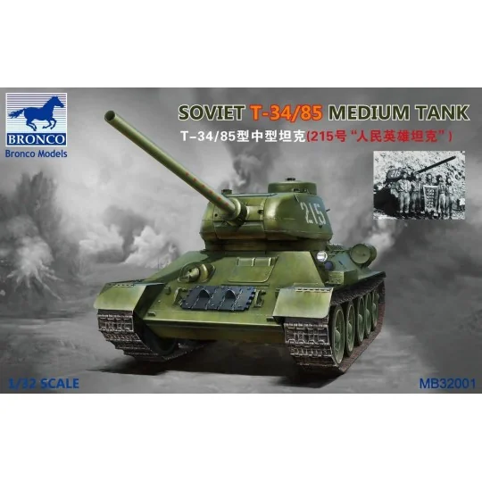 Soviet T-34/85 Medium Tank - Bronco Models MB32001