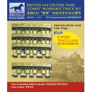 A34 Comet Workable Truck Link Set, 1/35 - Bronco Models AB3511