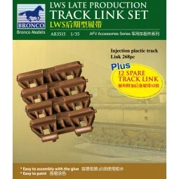LWS Late-Production Track link set - Bronco Models AB3515