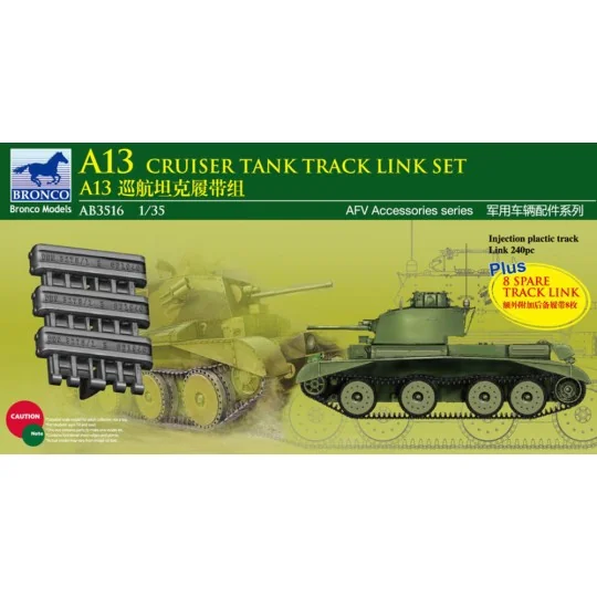 A13 Cruiser Tank MK.III Track Link Set - Bronco Models AB3516