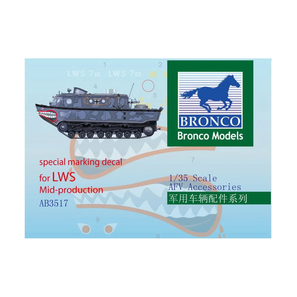 Special Marking Decal for LWS Mid-Produk, 1/35 - Bronco Models AB3517