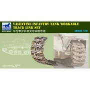 British Valentine Tank Workable Track Li Link Set - Bronco Models A...