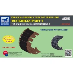 Duckbills part 2 For US M4 SHERMAN TANK T62 Track Link, 1/35 - Bron...