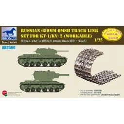Russian 650mm Omsh Track Link Set For KV-1S/KV-85/SU-152(Workable),...