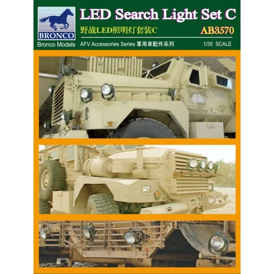 LED Search Light Set C. - Bronco Models AB3570