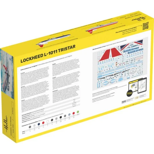 STARTER KIT Lockheed L-1011 Tristar, 1/125 - Heller 56451 STARTER KIT Lockheed L-1011 Tristar, 1/125 - Heller 56451