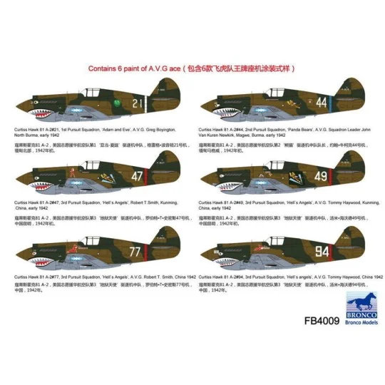 Curtiss Hawk 81-A2'AVG'(Special Edition, 1/48 - Bronco Models FB4009