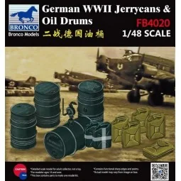 WWII German Jerry Can & Fuel Drum - Bronco Models FB4020