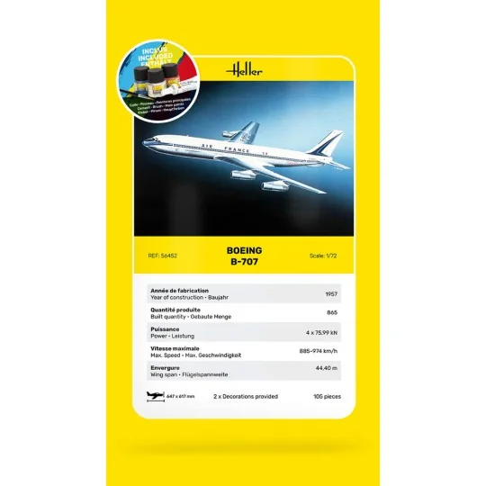 STARTER KIT B-707 AF - Heller 56452