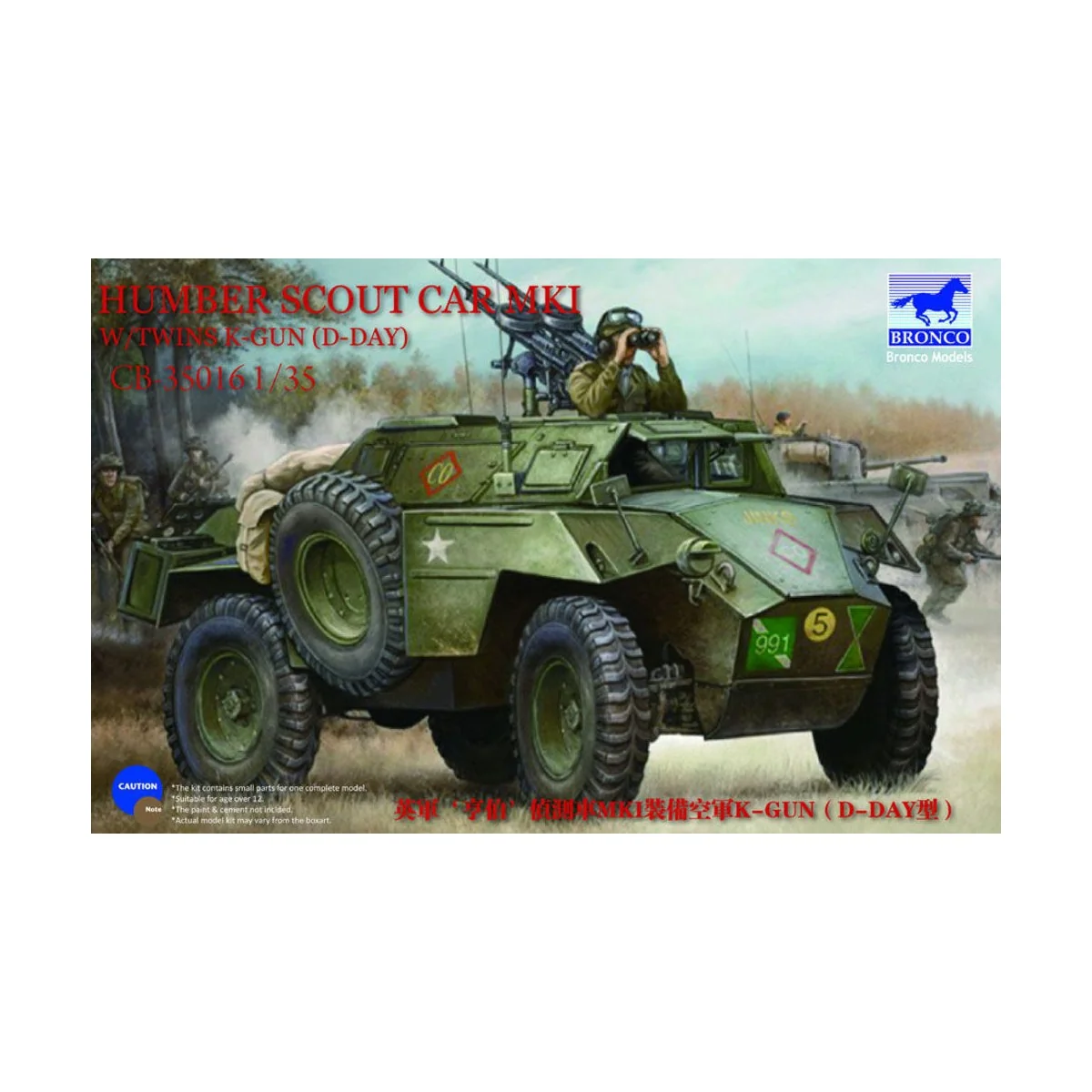 Humber Scout Car Mk.I w/twin k-gun, 1/35 - Bronco Models CB35016 Humber Scout Car Mk.I w/twin k-gun, 1/35 - Bronco Models CB35016