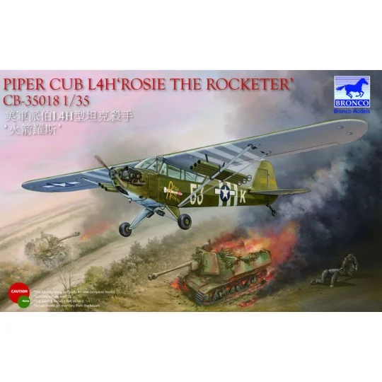 Piper Cub L4H Rosie the Rocketer, 1/35 - Bronco Models CB35018 Piper Cub L4H Rosie the Rocketer, 1/35 - Bronco Models CB35018