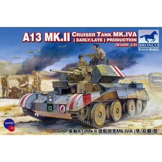 A13 Mk.II Cruiser Tank Mk.IVA(Early/Late Production, 1/35 - Bronco ...