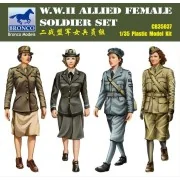 W.W.II Allied Female Soldier Set(4 Figur - Bronco Models CB35037