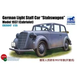 German Light Staff Car Stabswagen Mod. 1937 (Cabriolet), 1/35 - Bro...