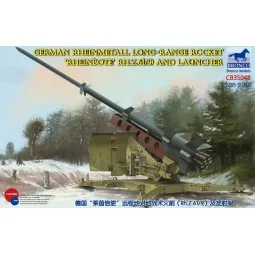 German Rheinmetall Rheinbote Rakete Rheinbote(Rh.Z.61/9) and launch...