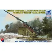 German Rheinmetall Rheinbote Rakete Rheinbote(Rh.Z.61/9) and launch...