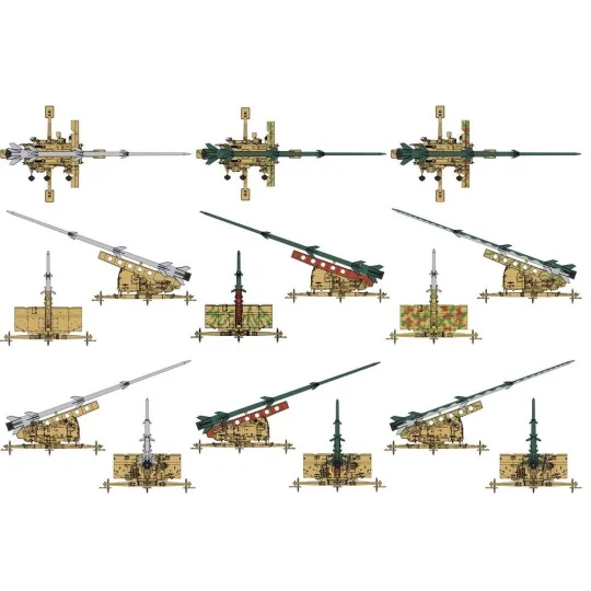 German Rheinmetall Rheinbote Rakete Rheinbote(Rh.Z.61/9) and launch...