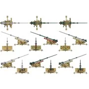 German Rheinmetall Rheinbote Rakete Rheinbote(Rh.Z.61/9) and launch...