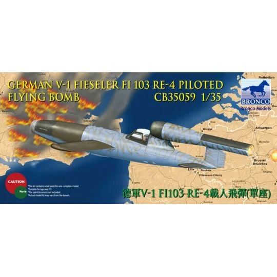V-1 Fi103 Re 4 Piloted Flying Bomb, 1/35 - Bronco Models CB35059