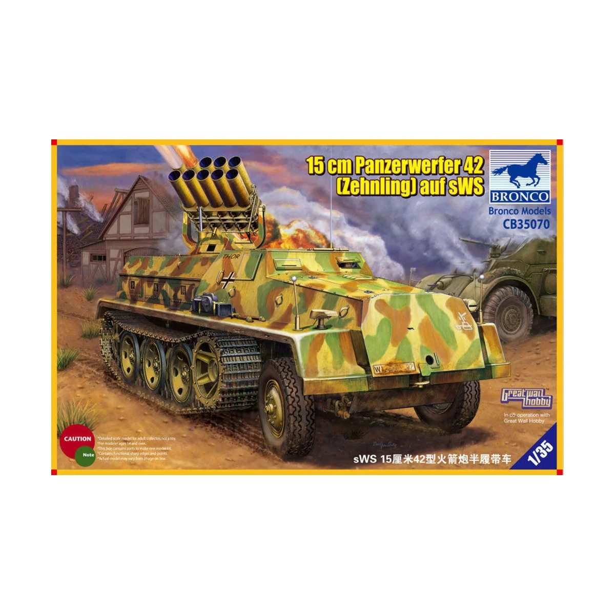 15cm Panzerwerfer 42 (Zehnling) auf sWS, 1/35 - Bronco Models CB35070 15cm Panzerwerfer 42 (Zehnling) auf sWS, 1/35 - Bronco Models CB35070