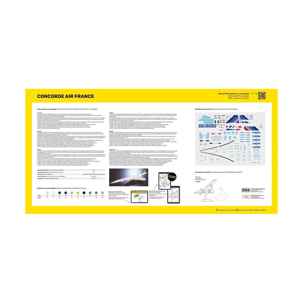 STARTER KIT Concorde AF - Heller 56469