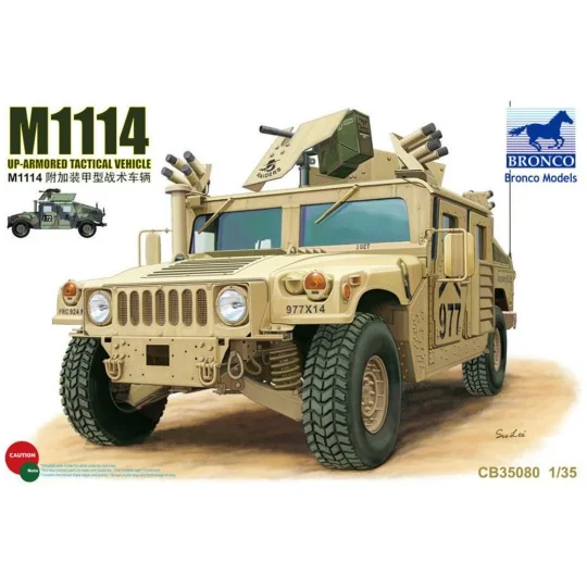 M1114 Up-Armored Tactical Vehicle, 1/35 - Bronco Models CB35080 M1114 Up-Armored Tactical Vehicle, 1/35 - Bronco Models CB35080