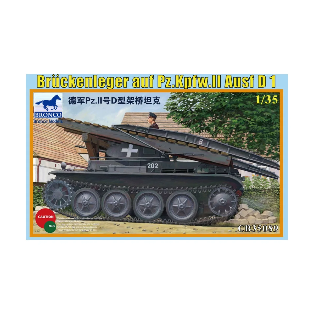Bruckenleger auf pz.Kpfw.II ausf.D1, 1/35 - Bronco Models CB35089