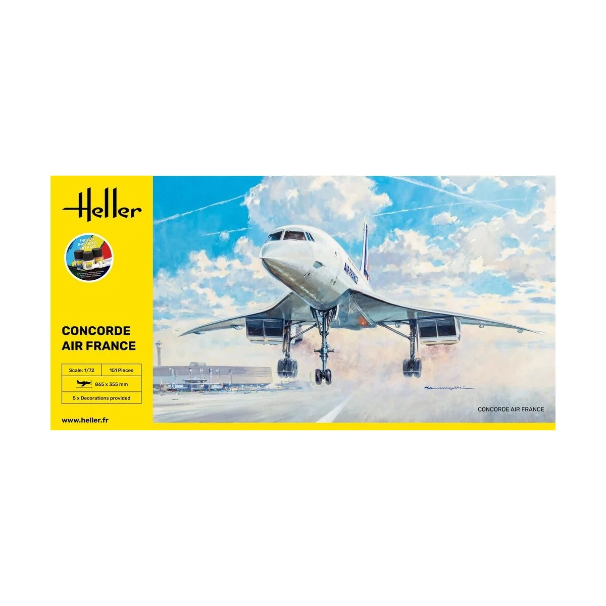 STARTER KIT Concorde AF, 1/72 - Heller 56469 STARTER KIT Concorde AF, 1/72 - Heller 56469
