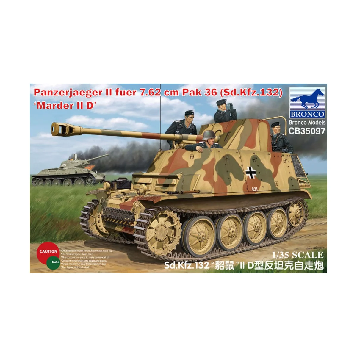 Sd Kfz 132 Marder IID - Bronco Models CB35097
