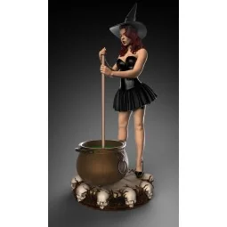 Witch Pinup Girl Halloween, 1/24 - Royal Model RM1108