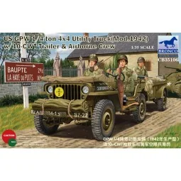 GPW 1/4 ton 4x4 Utility Track Mod.1942 w/10-CWT & Airborne Crew - B...