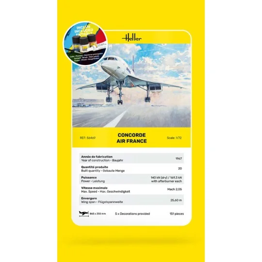 STARTER KIT Concorde AF - Heller 56469